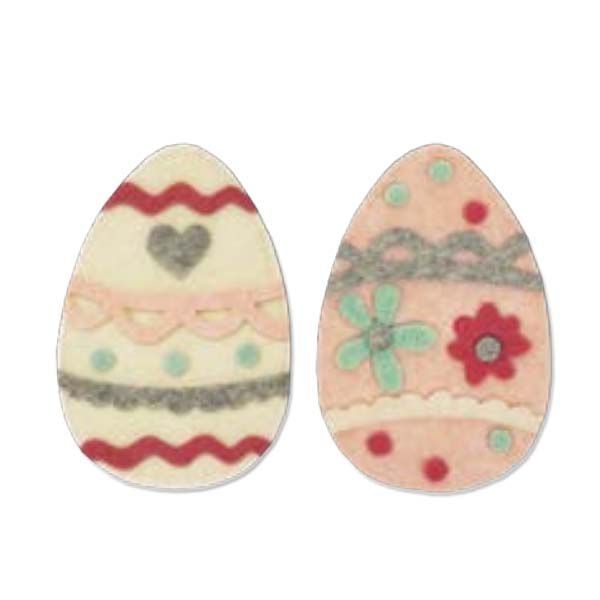 Fustella scrapbooking - Sizzix Bigz Die - Easter Egg - Uova di Pasqua con  decorazione - art. 662998 - Sizzix