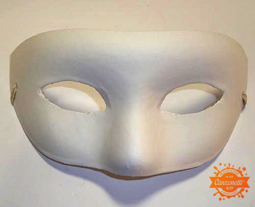 Maschera Bianca Zona Occhi - da Decorare - art. 8495-70 - Marianne Hobby