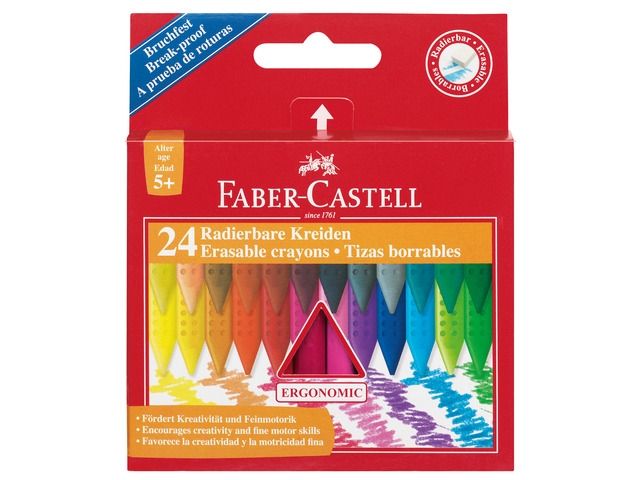 Faber-Castell 121804 Pastelli a Cera 4 Pezzi 