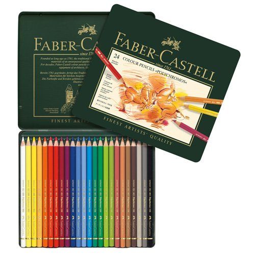 Polychromos 24 matite colorate per disegno artistico - art. 11 00 24 -  Faber-Castell