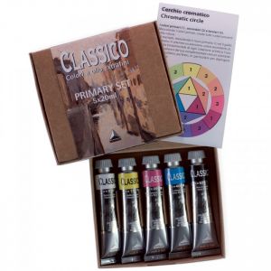 Colori primari ad olio extrafini Maimeri Classico Primary set 5 tubetti 20 ml
