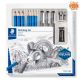 Sketching Set - 12 pz Assortiti per Disegno Artistico - Grafite/inchiostro - art. 61 100 - Staedtler