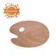 Tavolozza per Pittura in Legno - 18x24 cm OVALE - art. 180/1824 - Dom - CWR