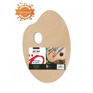 Tavolozza per Pittura in Legno - 30x40 cm OVALE - art. 180/3040 - Dom - CWR